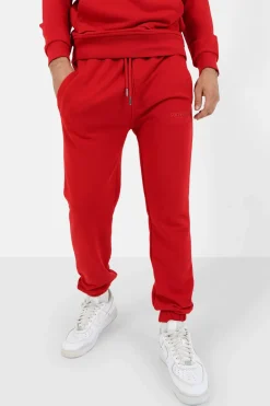 Jogging + Sweat Capuche Logo Gomme Rouge