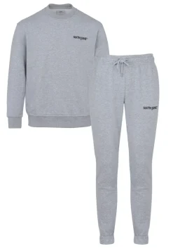 Jogging + Sweat Logo Brode Gris
