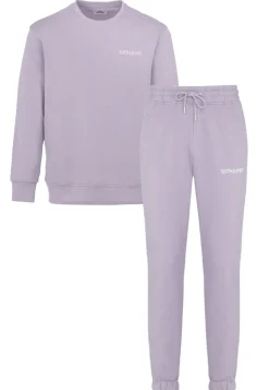 Jogging + Sweat Logo Brode Violet Clair