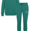 Jogging + Sweat Logo Brode Vert Fonce