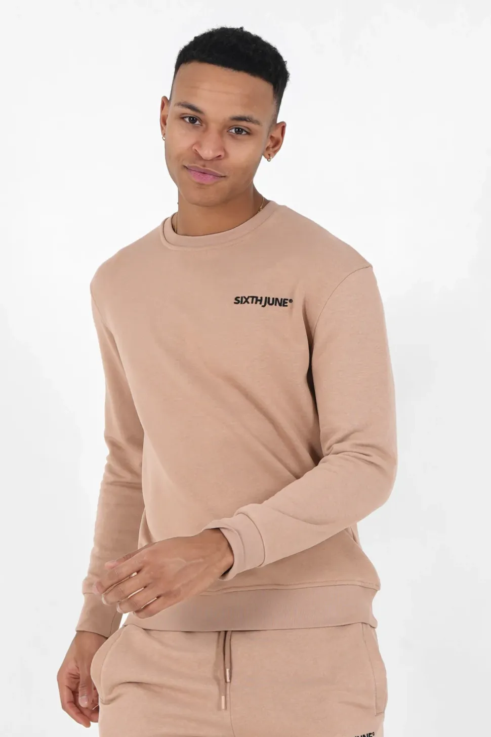 Jogging + Sweat Logo Brode Beige