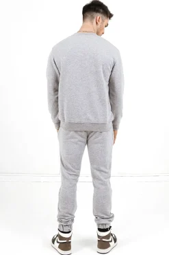 Jogging + Sweat Logo Brode Gris