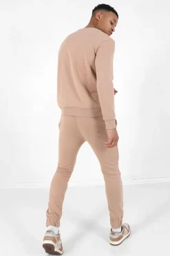 Jogging + Sweat Logo Brode Beige