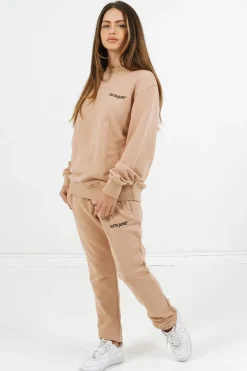 Jogging + Sweat Logo Brode Beige