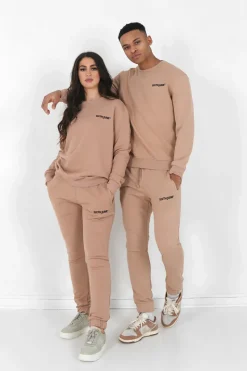 Jogging + Sweat Logo Brode Beige