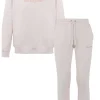 Jogging + Sweat Logo Gomme Beige Clair