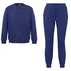 Jogging + Sweat Logo Gomme Bleu Fonce