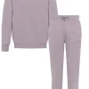 Jogging + Sweat Logo Gomme Marron Clair