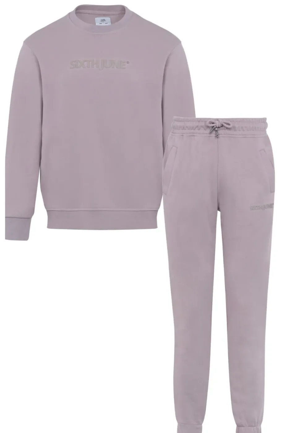 Jogging + Sweat Logo Gomme Marron Clair