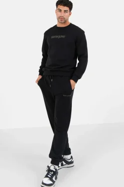 Jogging + Sweat Logo Gomme Noir