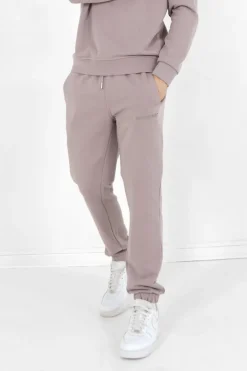 Jogging + Sweat Logo Gomme Marron Clair