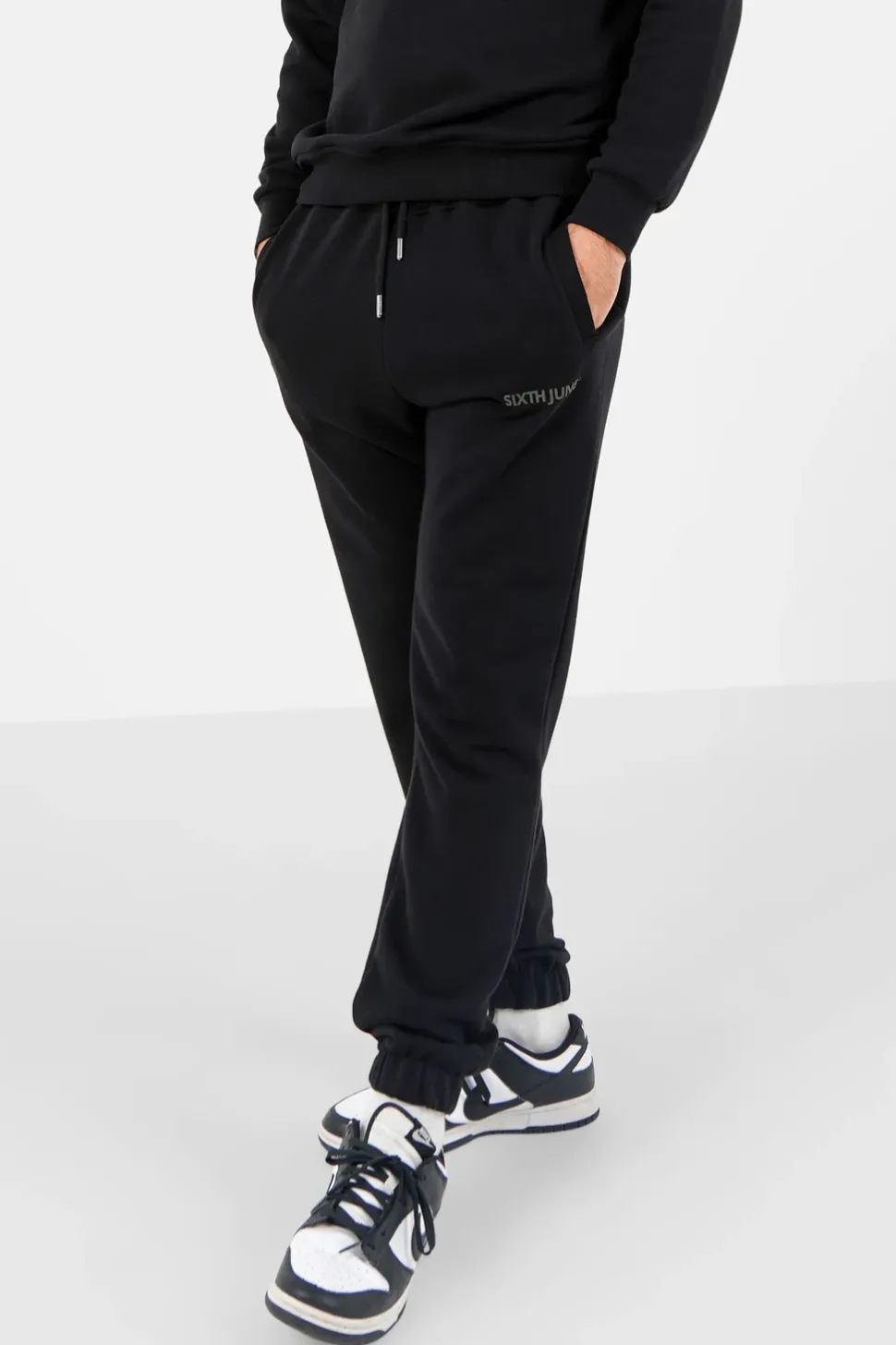 Jogging + Sweat Logo Gomme Noir