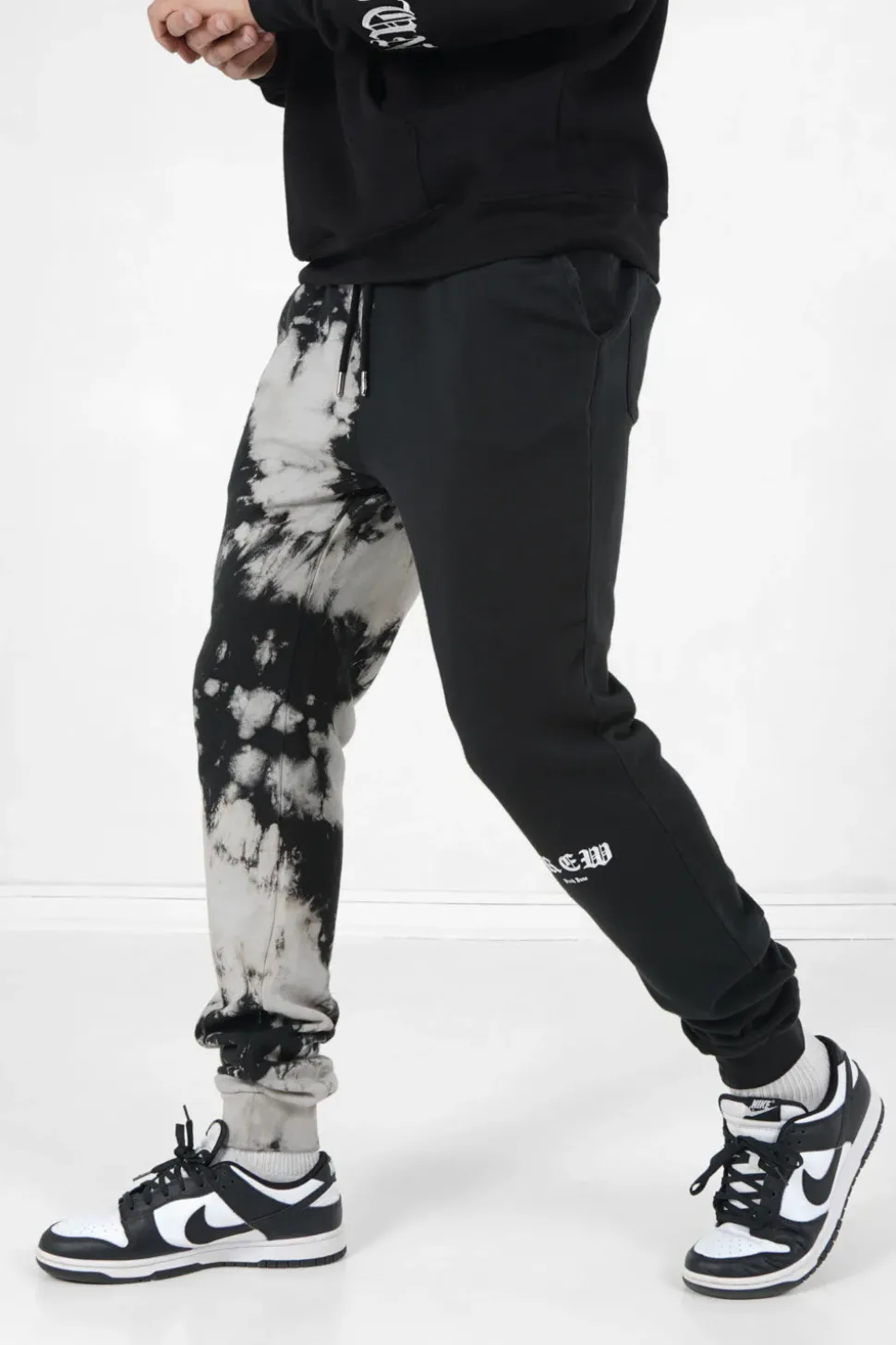 Jogging Bicolore Tie Dye Noir