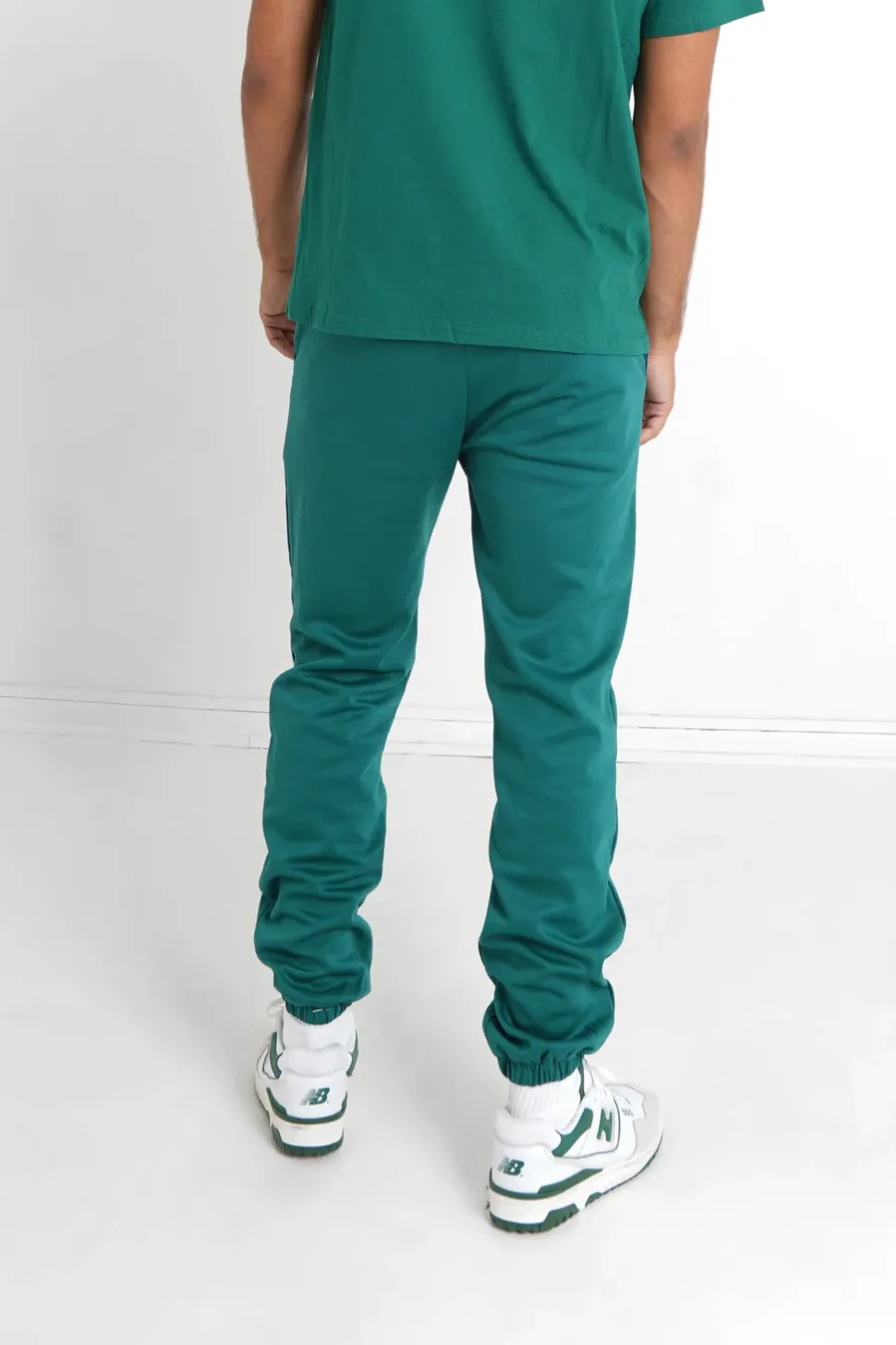 Jogging Broderie Retro Vert Fonce