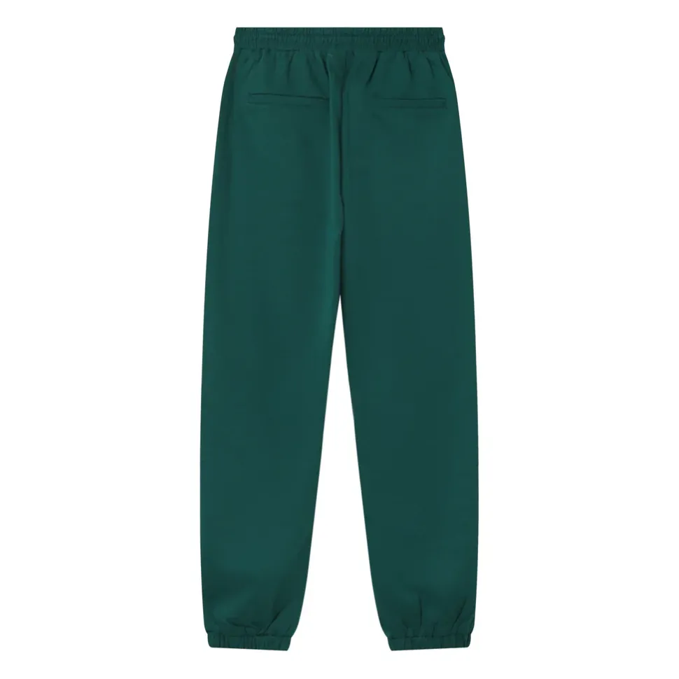 Jogging Broderie Retro Vert Fonce