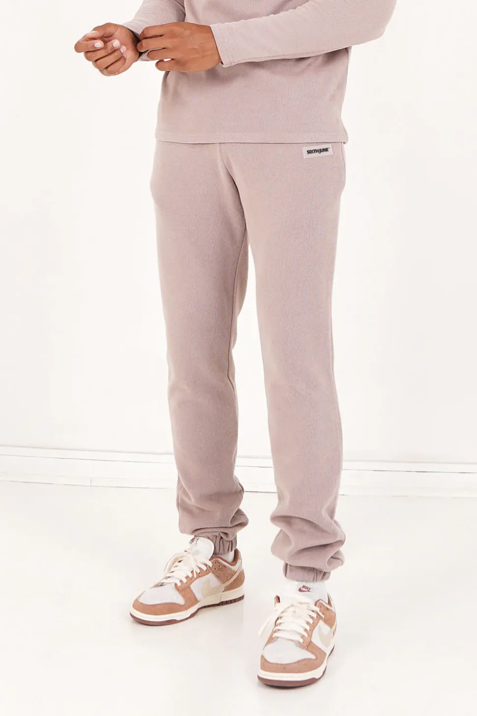 Jogging Cotele Cordon Beige Clair