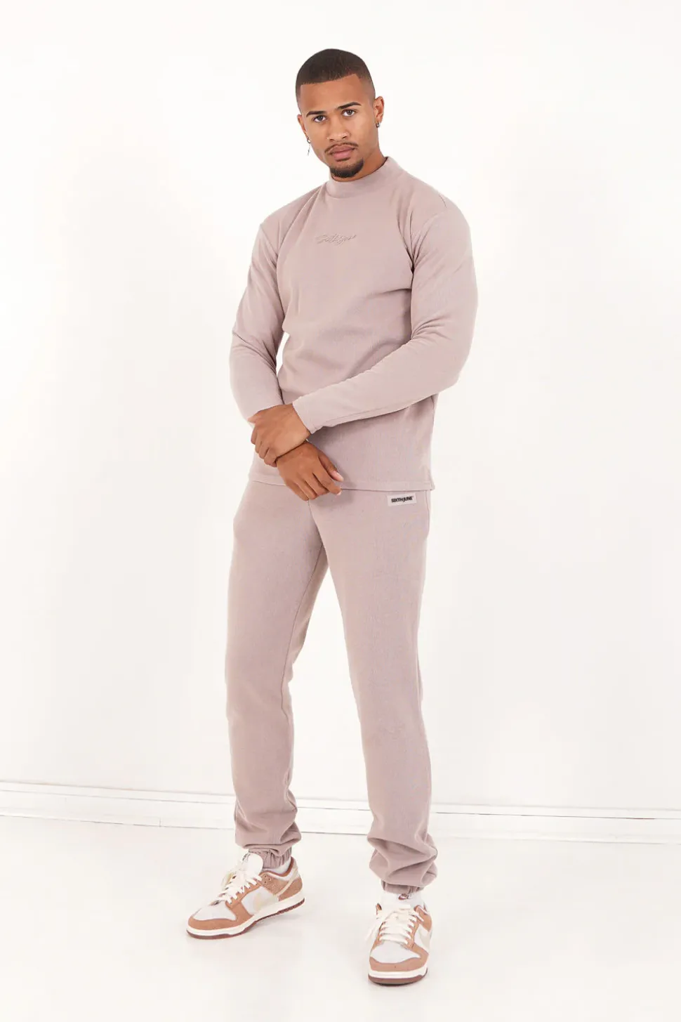 Jogging Cotele Cordon Beige Clair