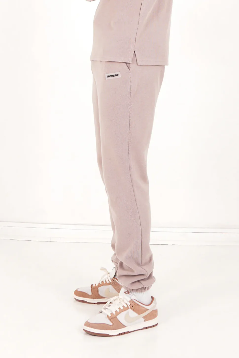 Jogging Cotele Cordon Beige Clair