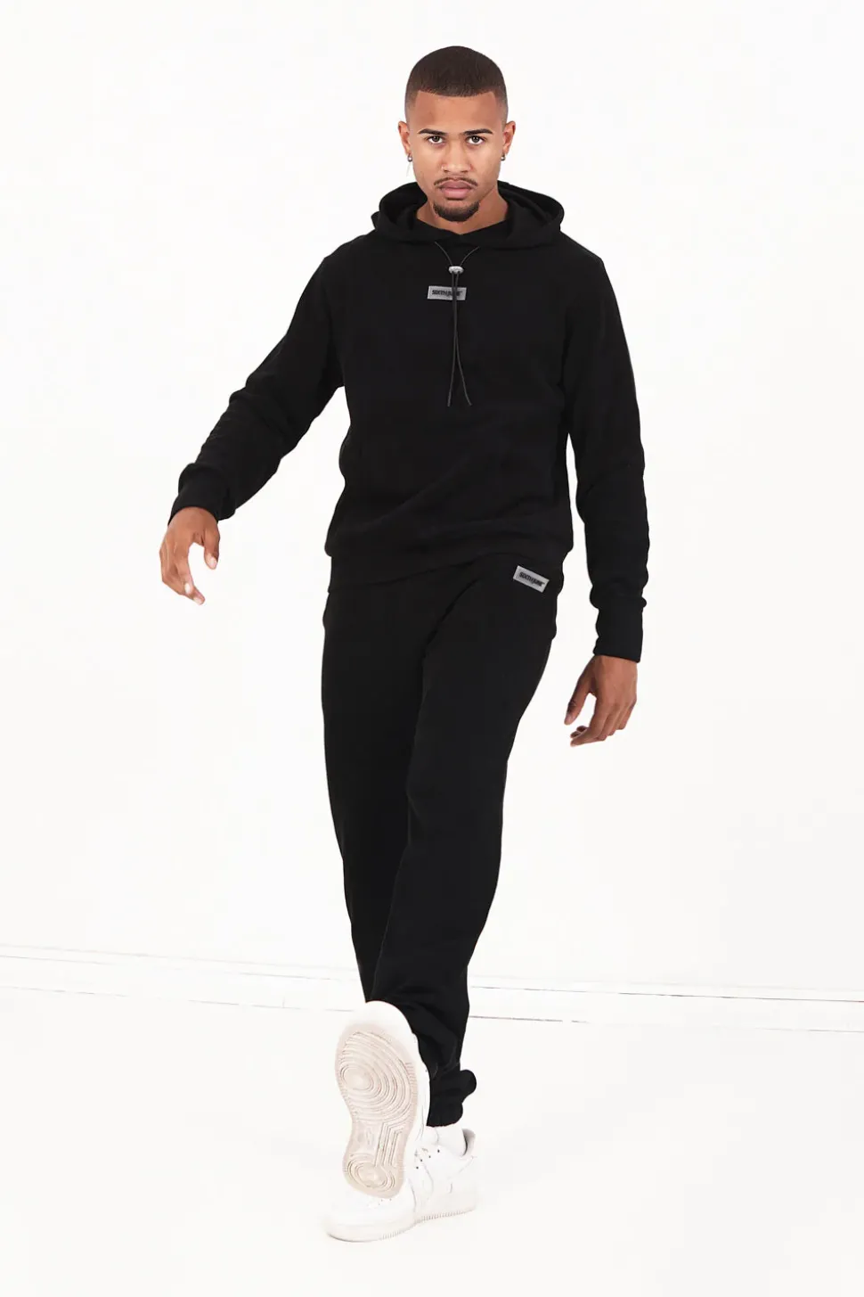 Jogging Cotele Cordon Noir