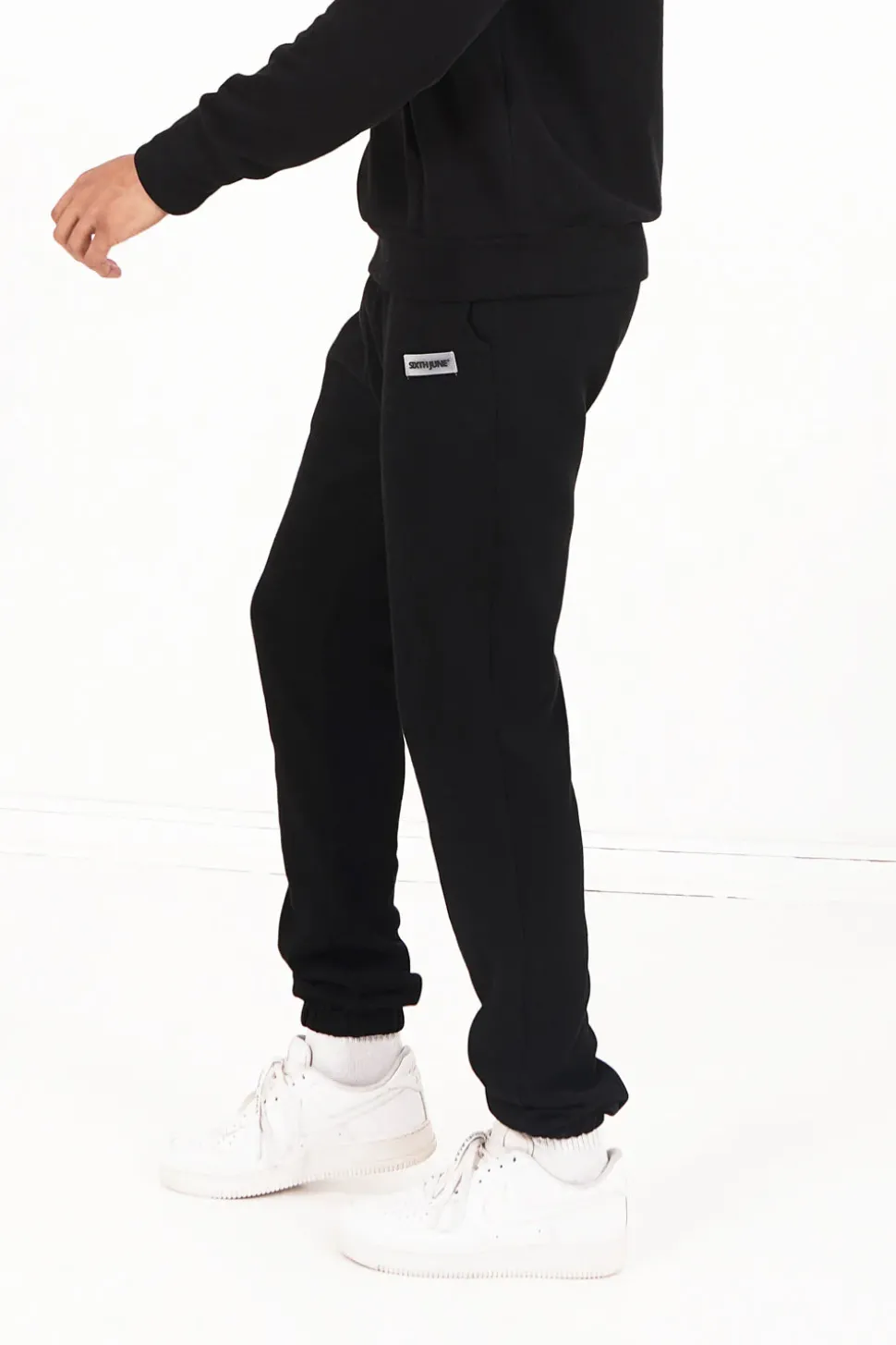 Jogging Cotele Cordon Noir