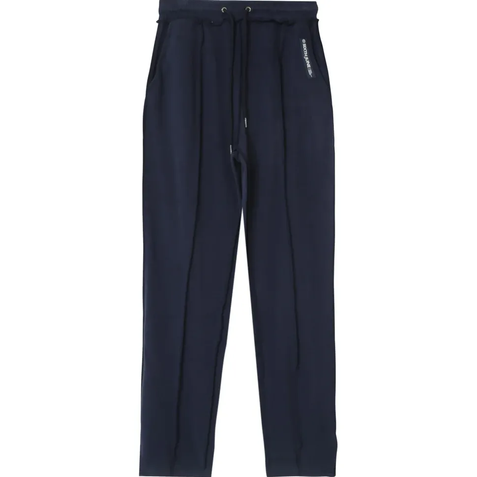 Jogging Couture Exterieure Epais Bleu