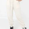 Jogging Duveteux Blanc Casse