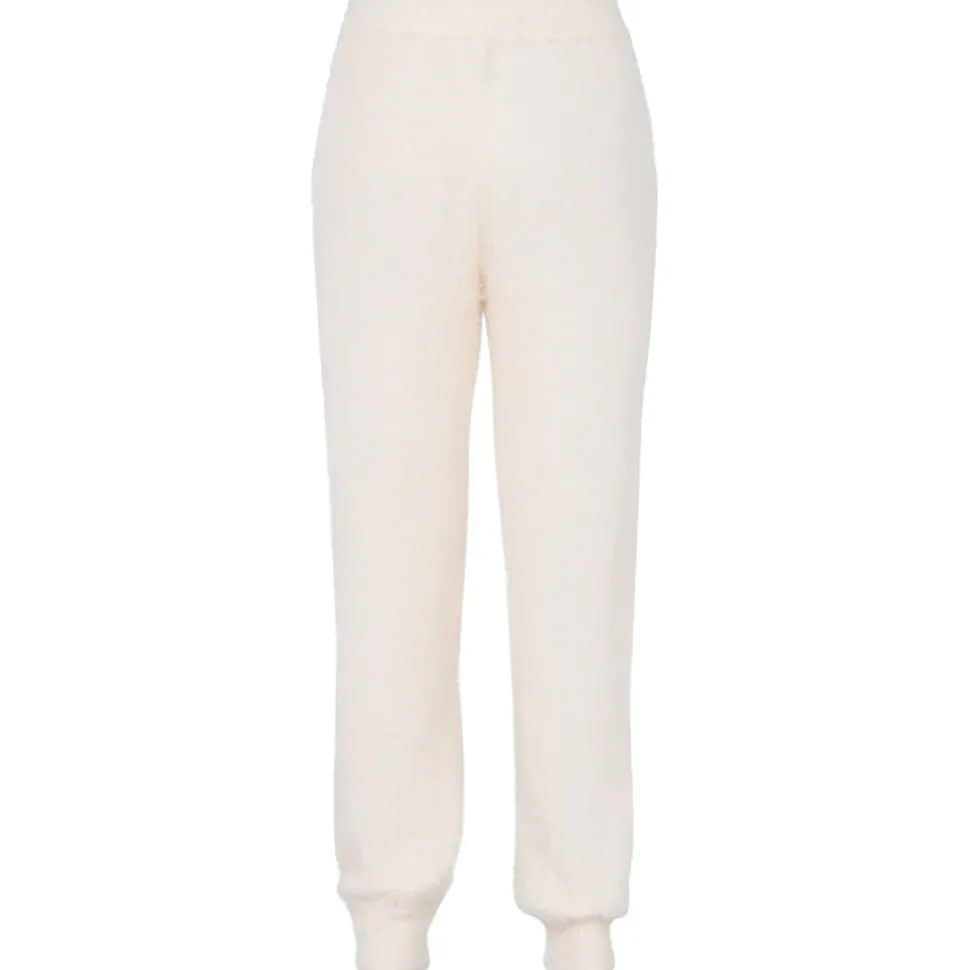 Jogging Duveteux Blanc Casse