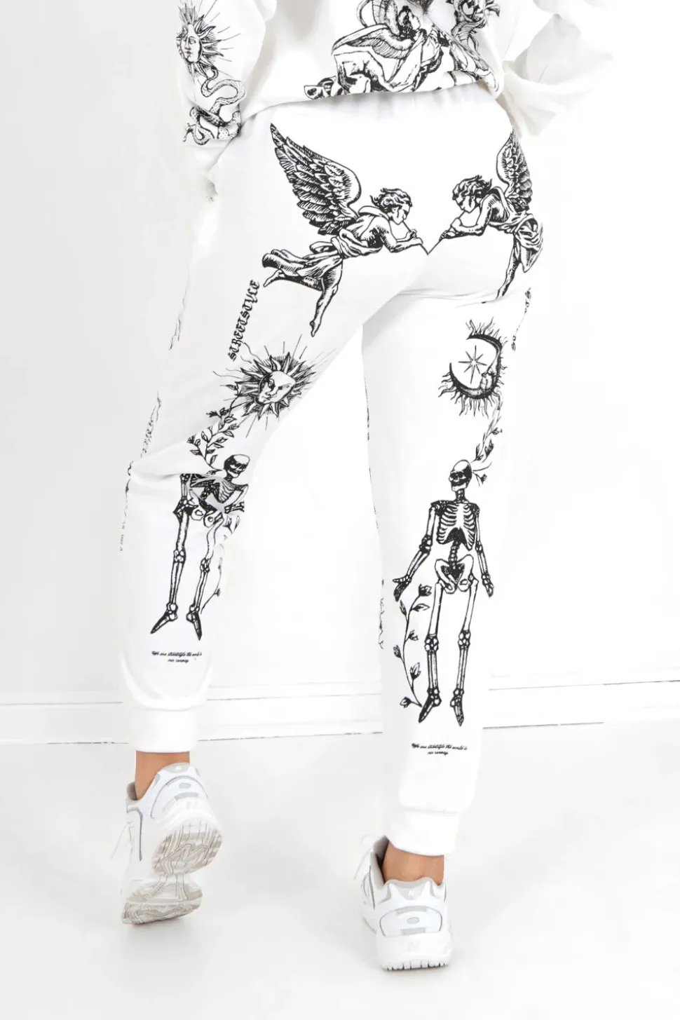 Jogging Imprime Tarot Blanc