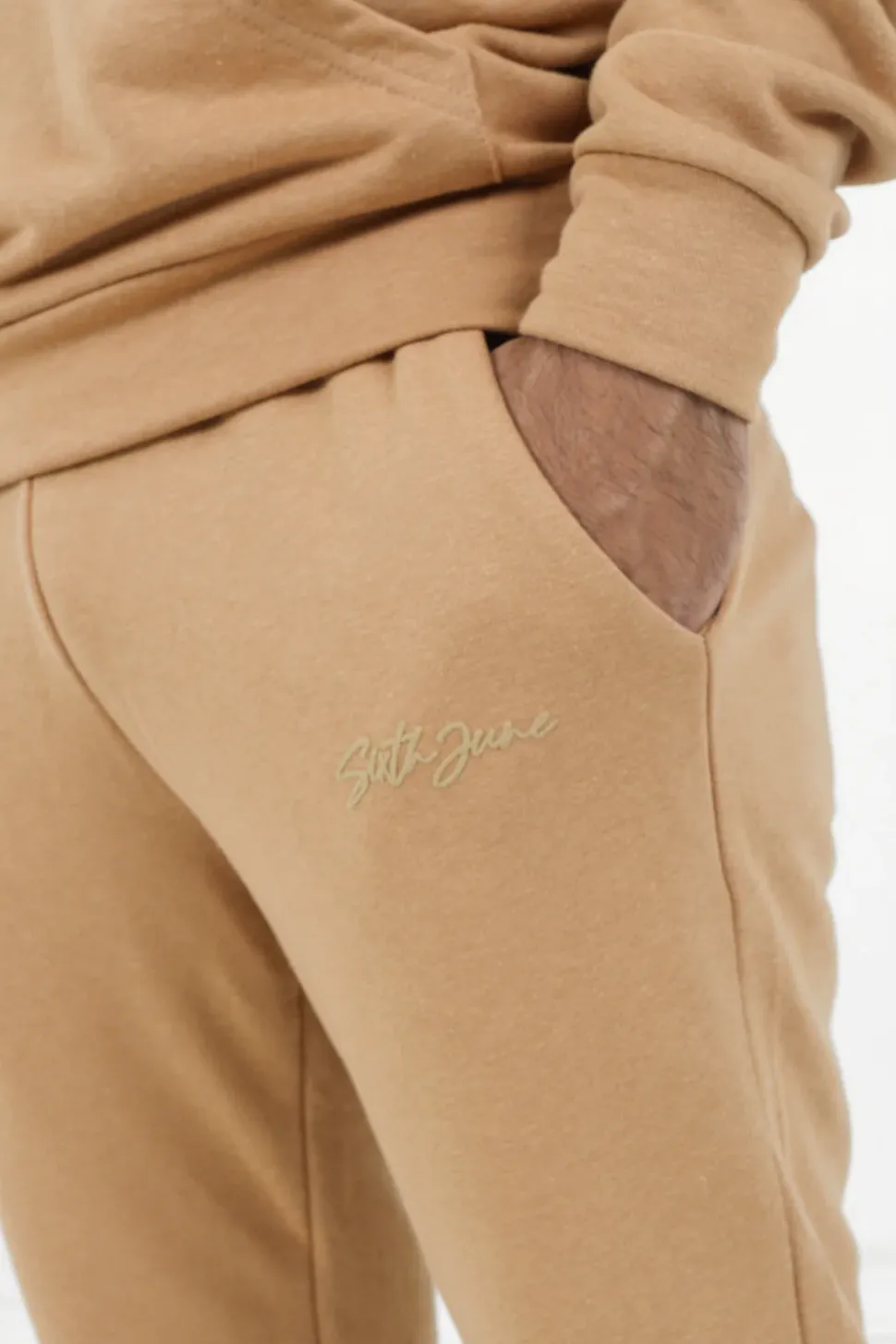 Jogging Logo Signature Marron Clair