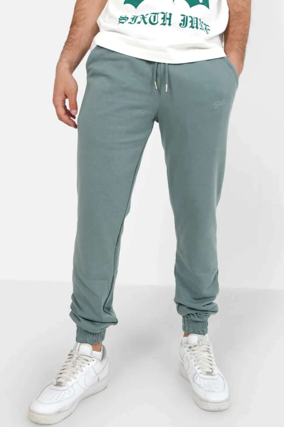 Jogging Logo Signature Vert Fonce