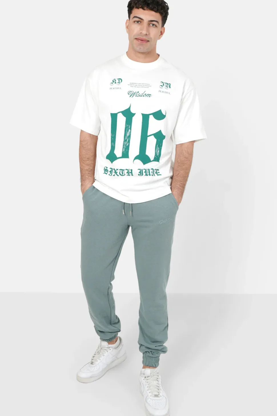Jogging Logo Signature Vert Fonce
