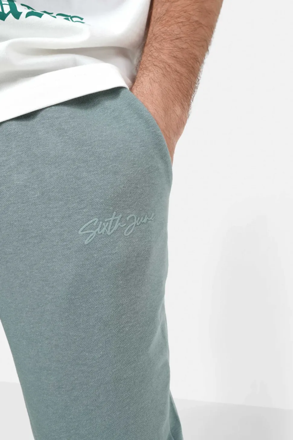 Jogging Logo Signature Vert Fonce