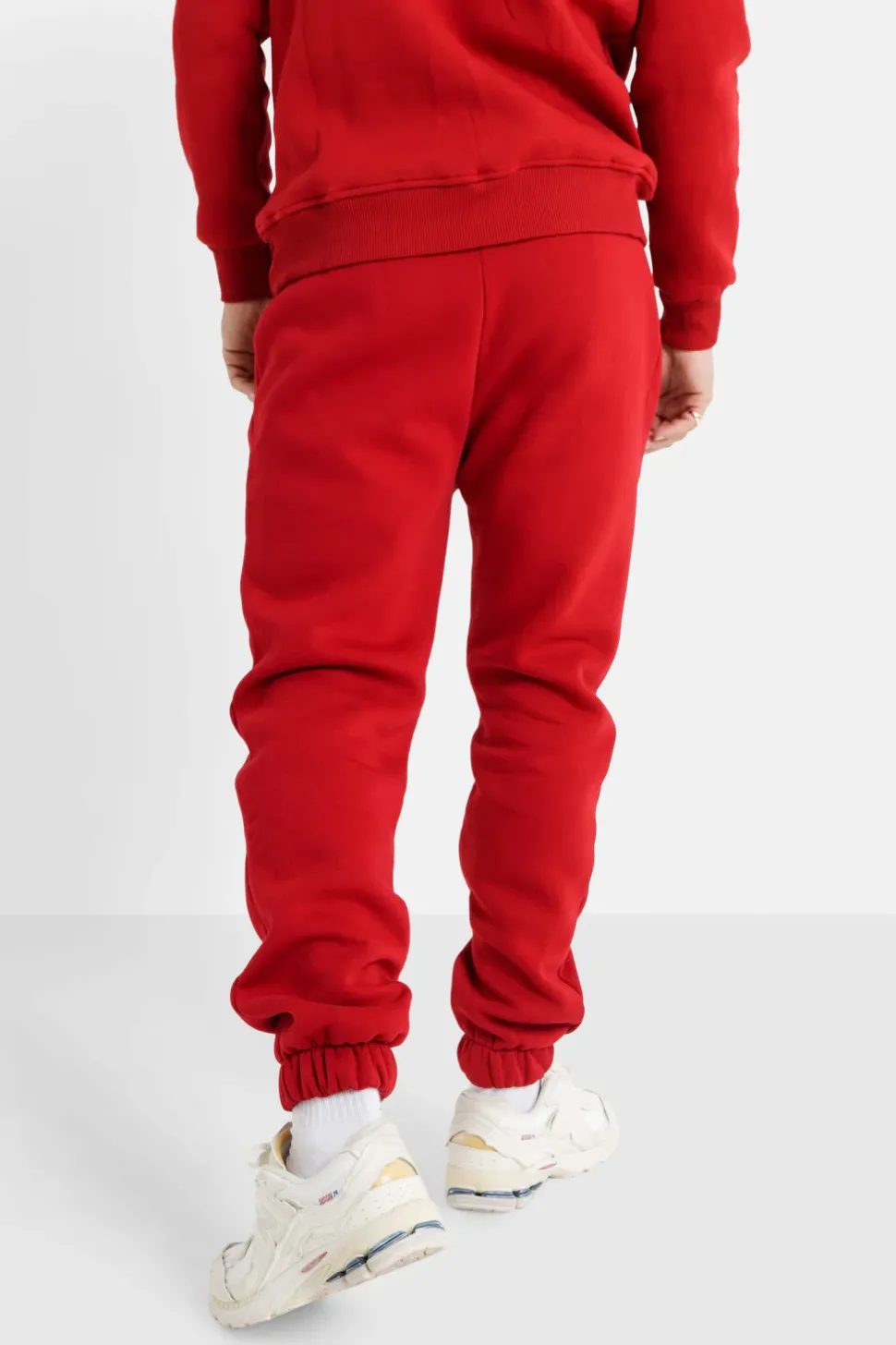 Jogging Molletonne Logo Brode Rouge