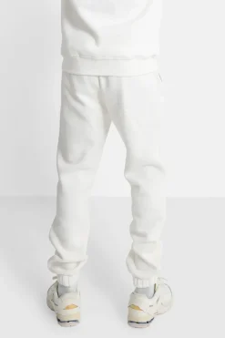 Jogging Molletonne Logo Brode Blanc
