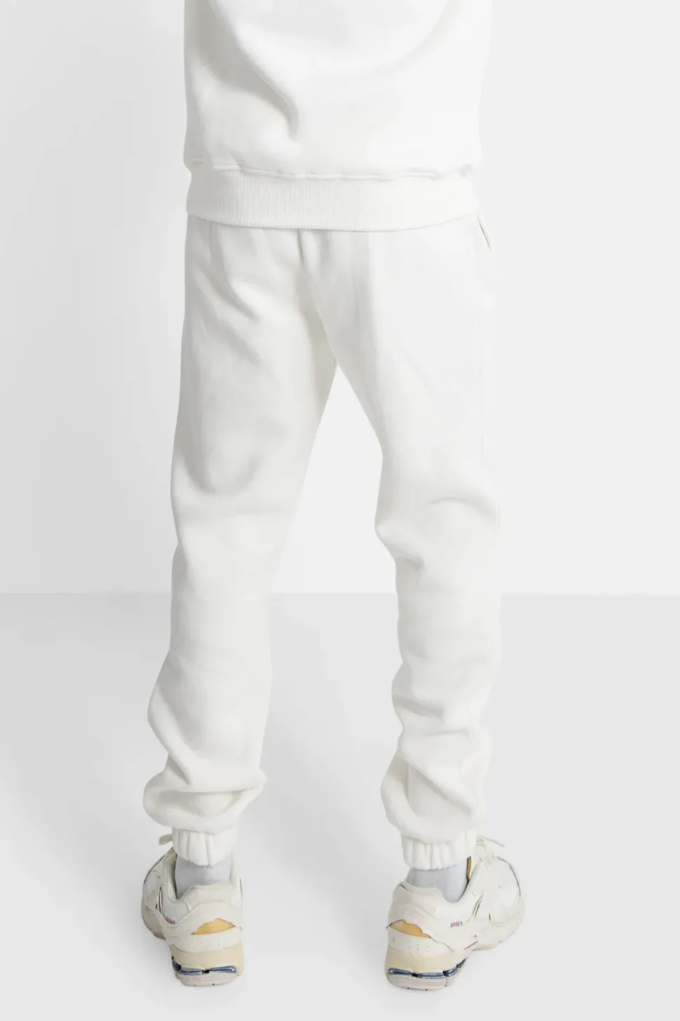 Jogging Molletonne Logo Brode Blanc
