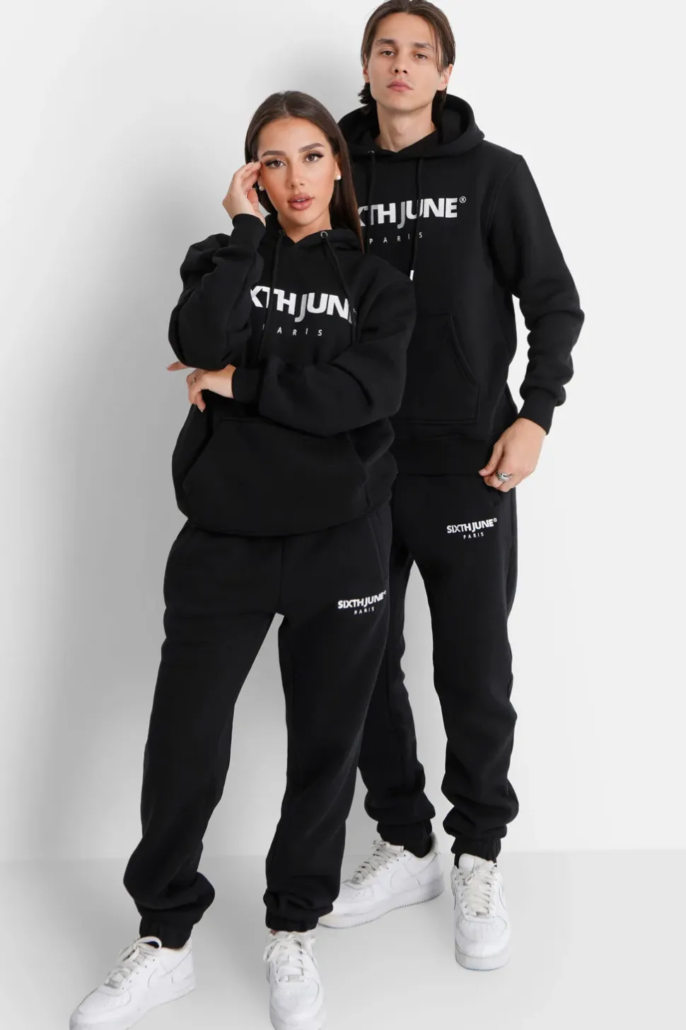 Jogging Molletonne Logo Brode Noir