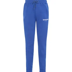 Jogging Molletonne Logo Brode Bleu Fonce