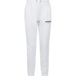 Jogging Molletonne Logo Brode Blanc