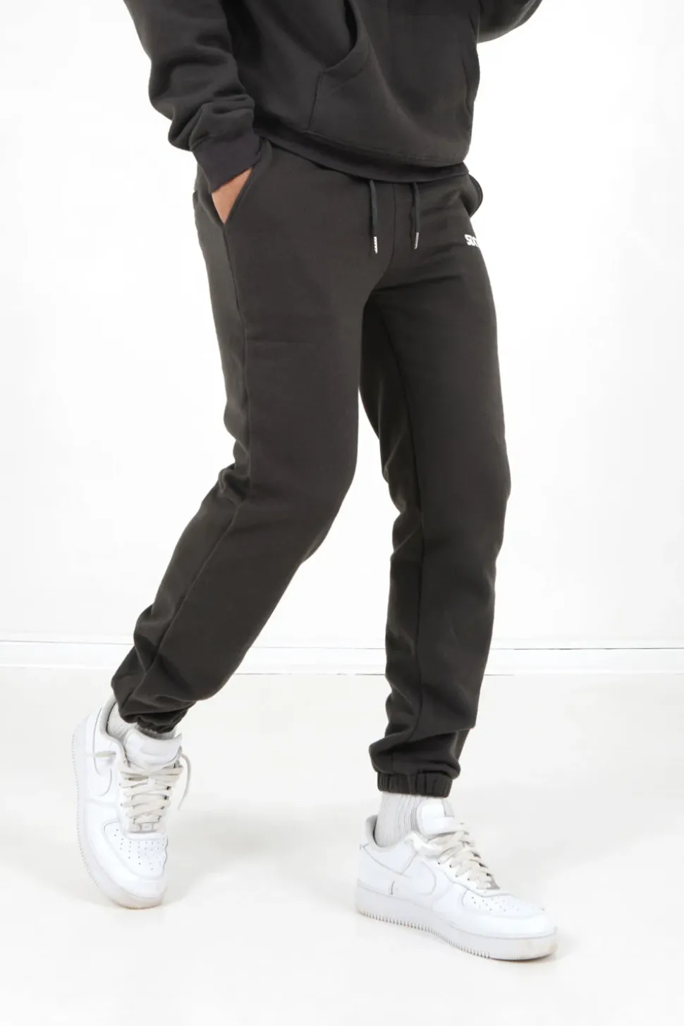 Jogging Molletonne Logo Gris Fonce