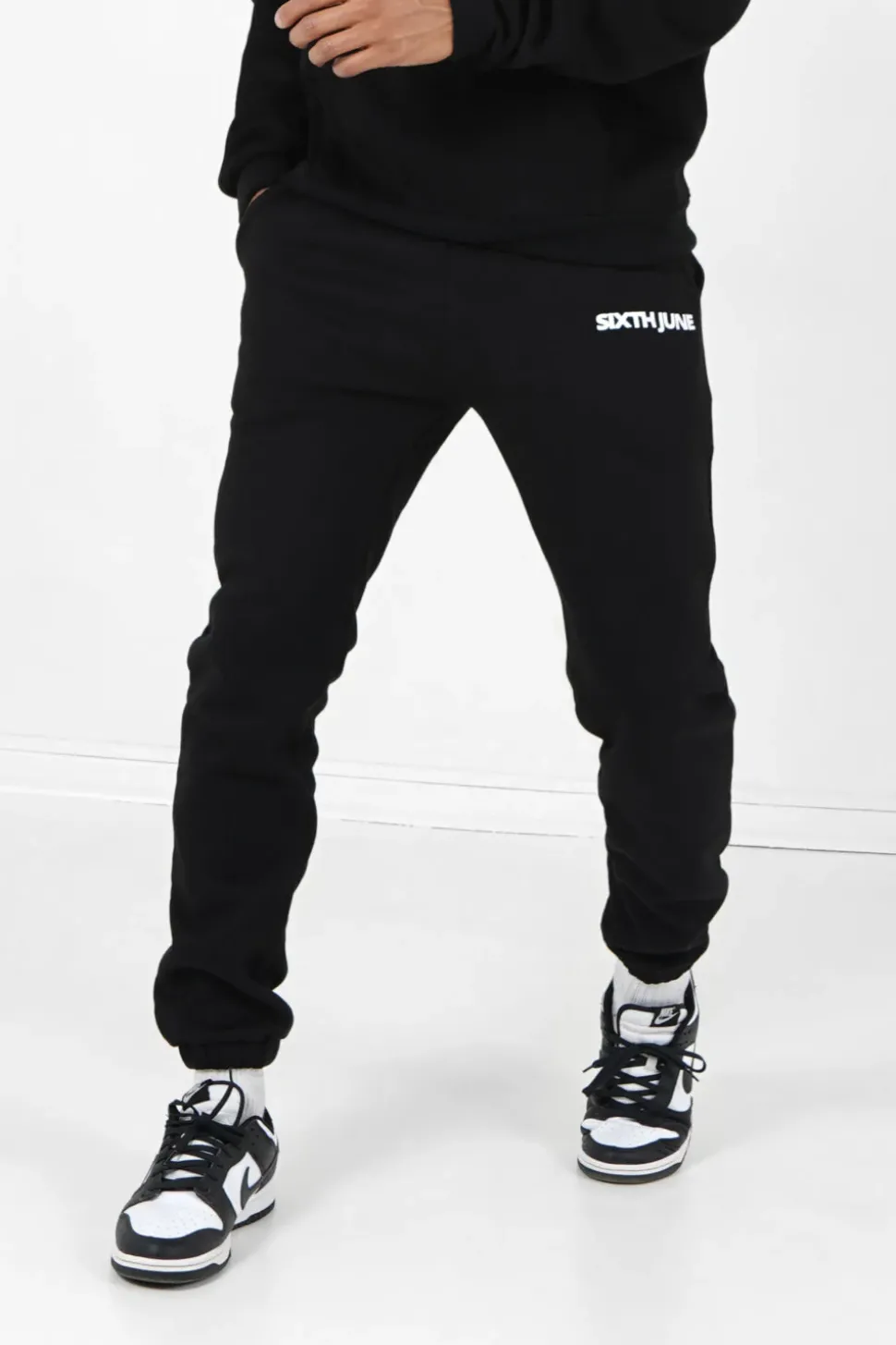 Jogging Molletonne Logo Noir