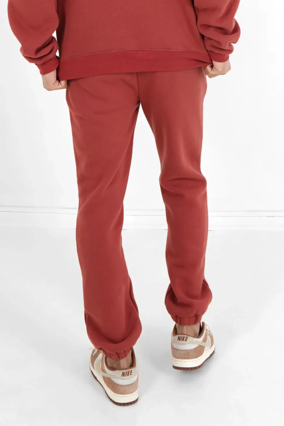 Jogging Molletonne Logo Rouge Fonce