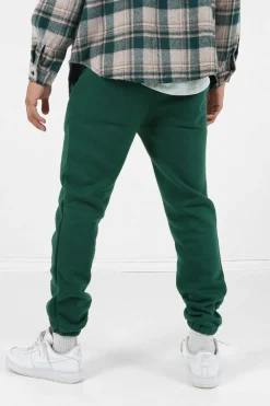 Jogging Molletonne Logo Vert Fonce