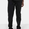 Jogging Molletonne Surpiqures Noir