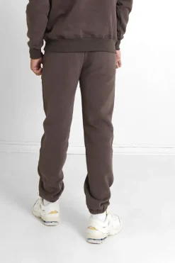 Jogging Molletonne Surpiqures Marron