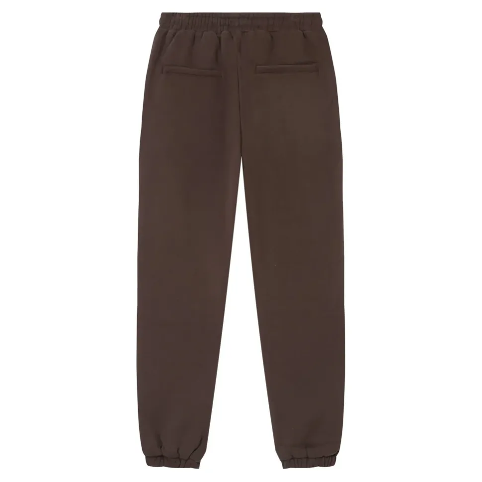 Jogging Molletonne Surpiqures Marron