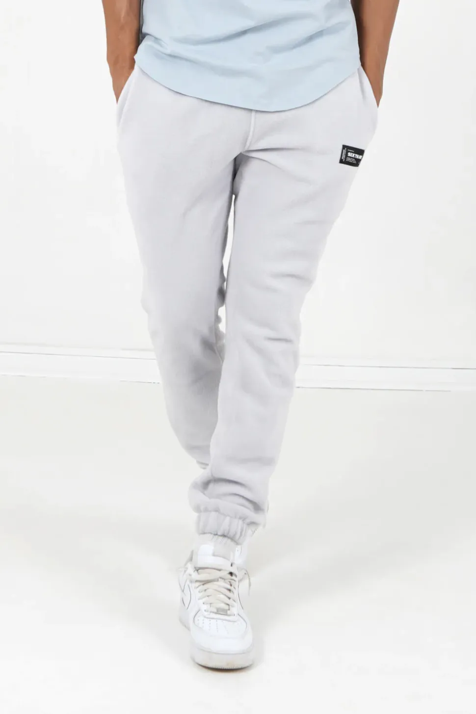 Jogging Polaire Logo Gris Clair