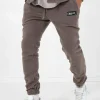Jogging Polaire Logo Marron Clair