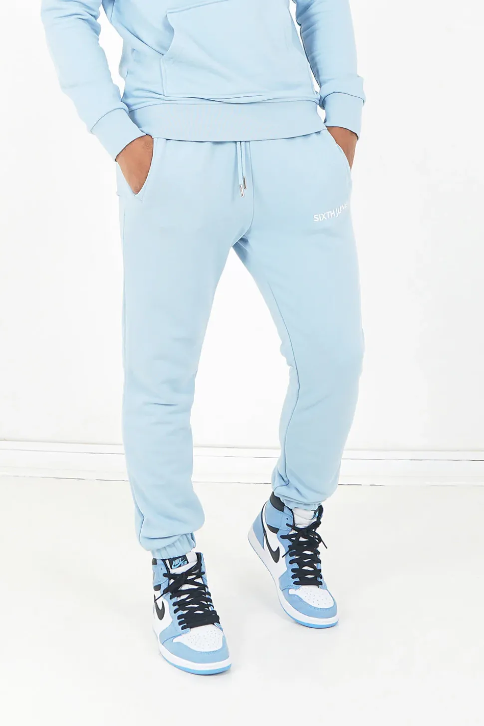 Jogging Soft Logo Brode Bleu Clair