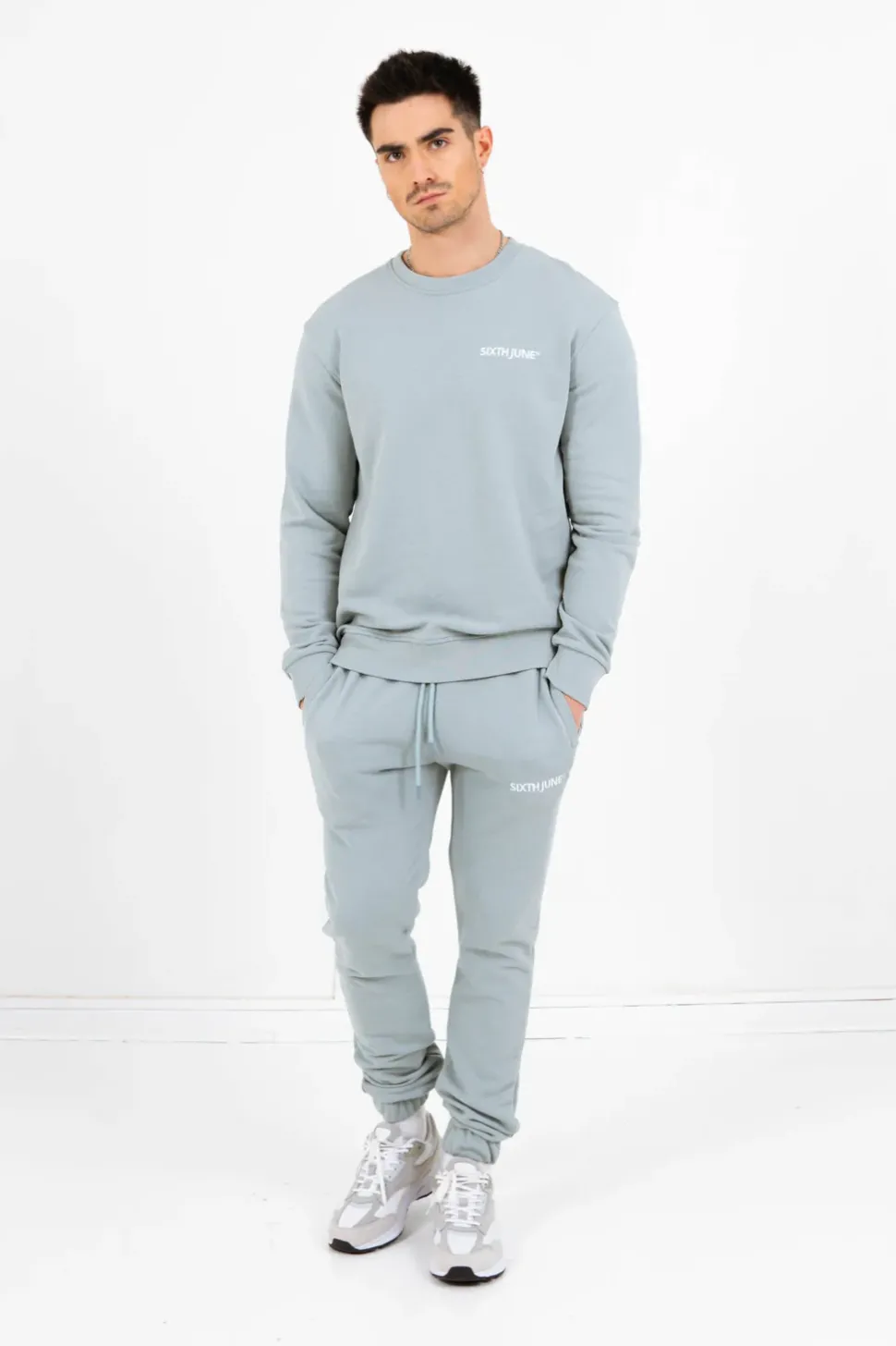 Jogging Soft Logo Brode Bleu