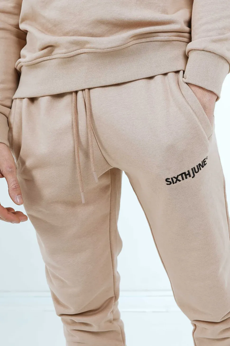 Jogging Soft Logo Brode Beige